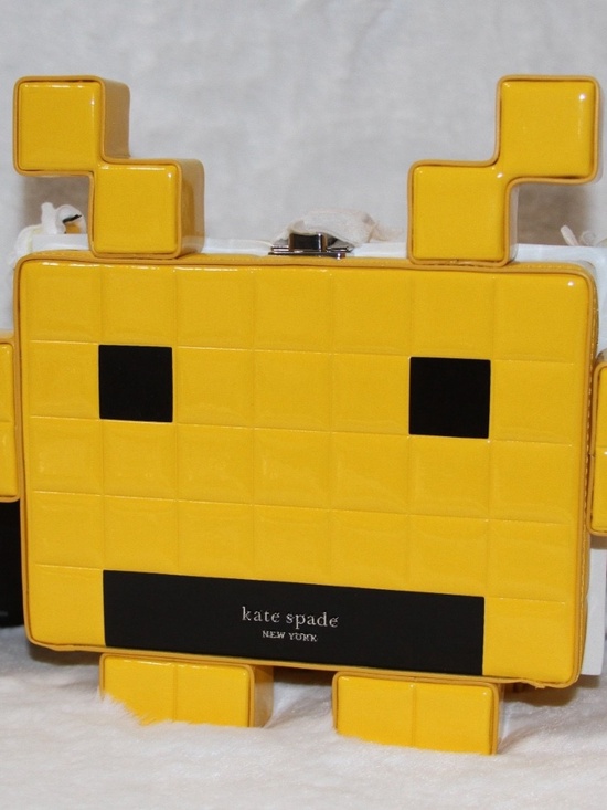 kate spade Handbags - NWT! Kate Spade x Space Invaders Patent 3D Alien Crossbody Novelty Bag Purse